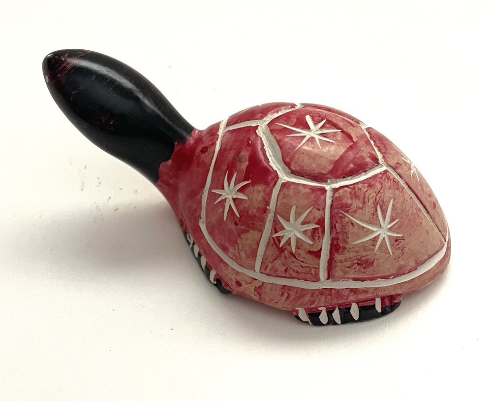 Handmade Soapstone Turtle Figure 3.5"