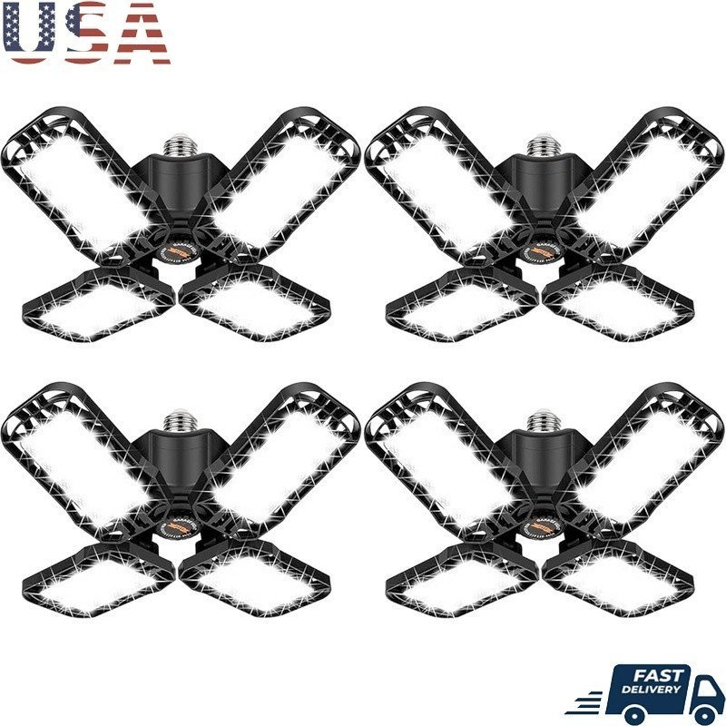 Adjustable 360° LED Garage Light Super Bright E26/E27 Easy Install 288 Chips New