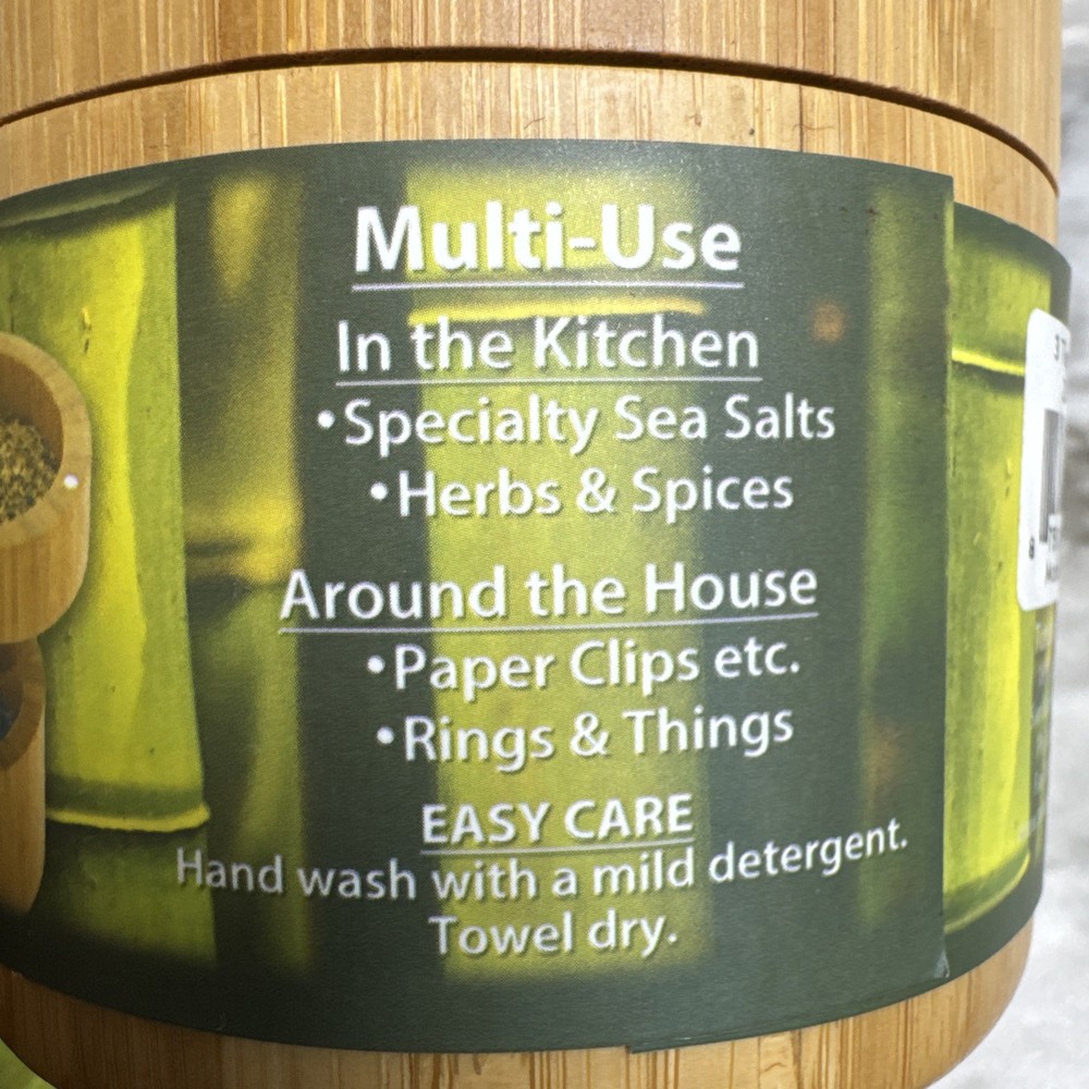 Totally Bamboo 3-Tier Bamboo Salt & Storage Box