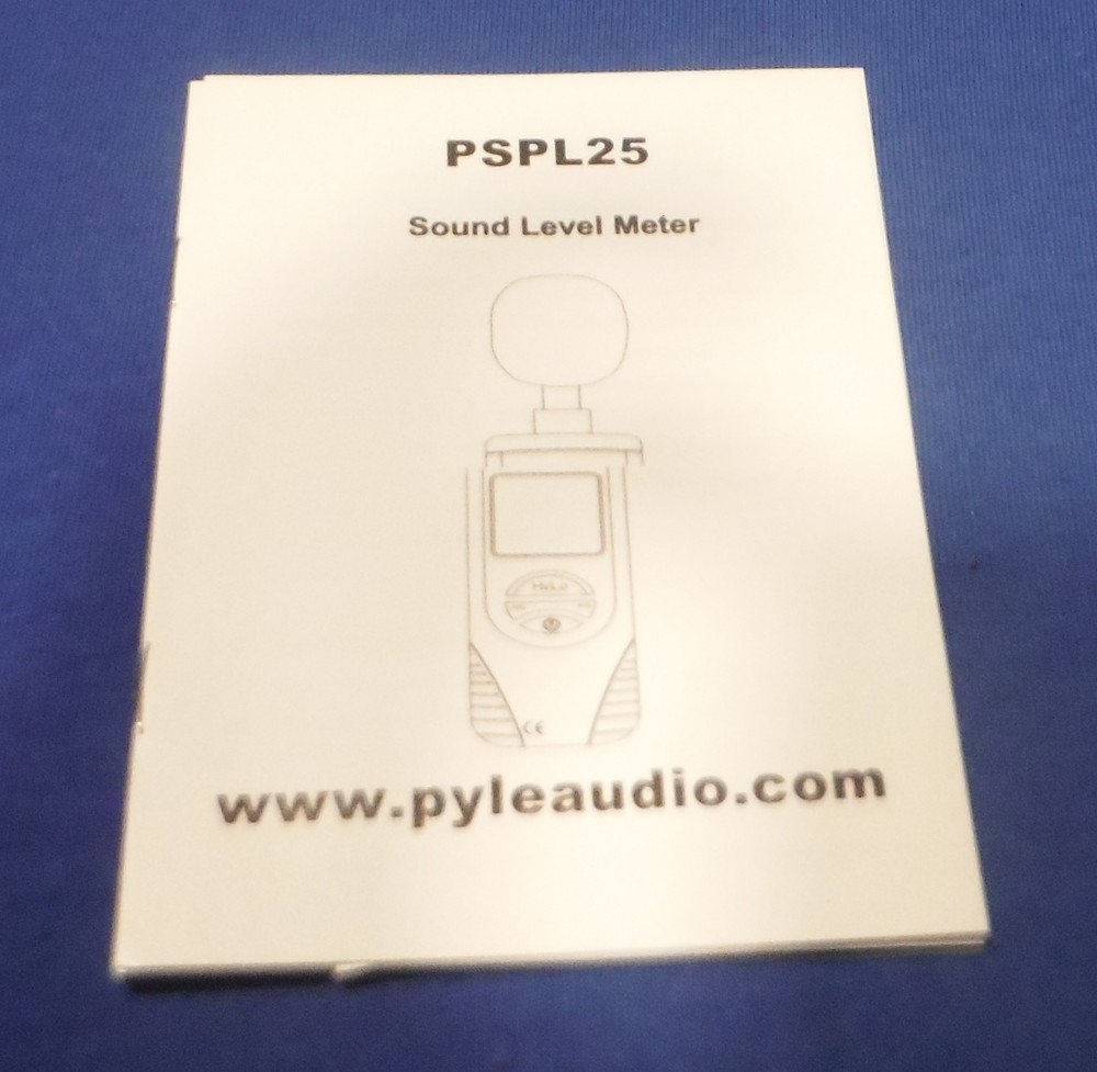 PYLE PSPL25 SOUND LEVEL METER W A & C WEIGHTING