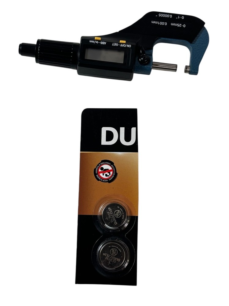 Pittsburgh HM51395 Digital Micrometer With 2 Extra Batteries- (SH)