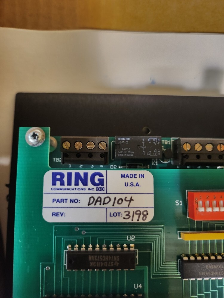 RING-MASTER DAD104 DIGITAL ANNUNCIATOR DISPLAY MODULE