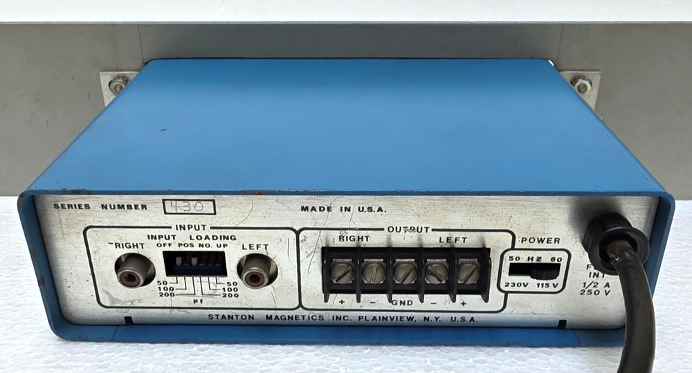 Stanton Model 310 Professional Stereo Preamp – Phono EQ, Rumble Filter, Tested!b