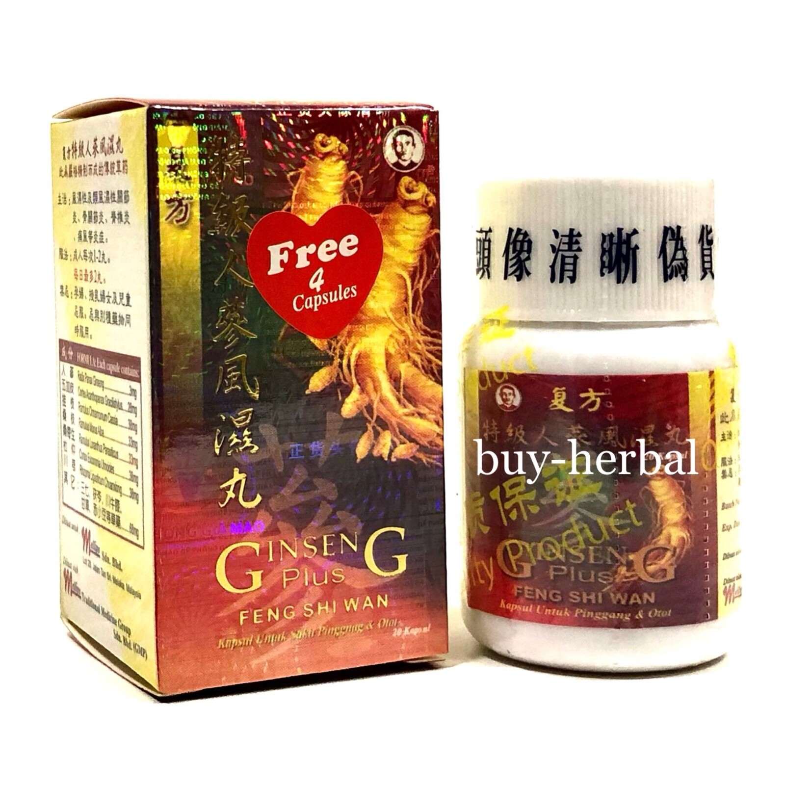 Ginseng Plus Feng Shi Wan for Rheumatism, Arthritis (Fast ship $3.95 within USA)