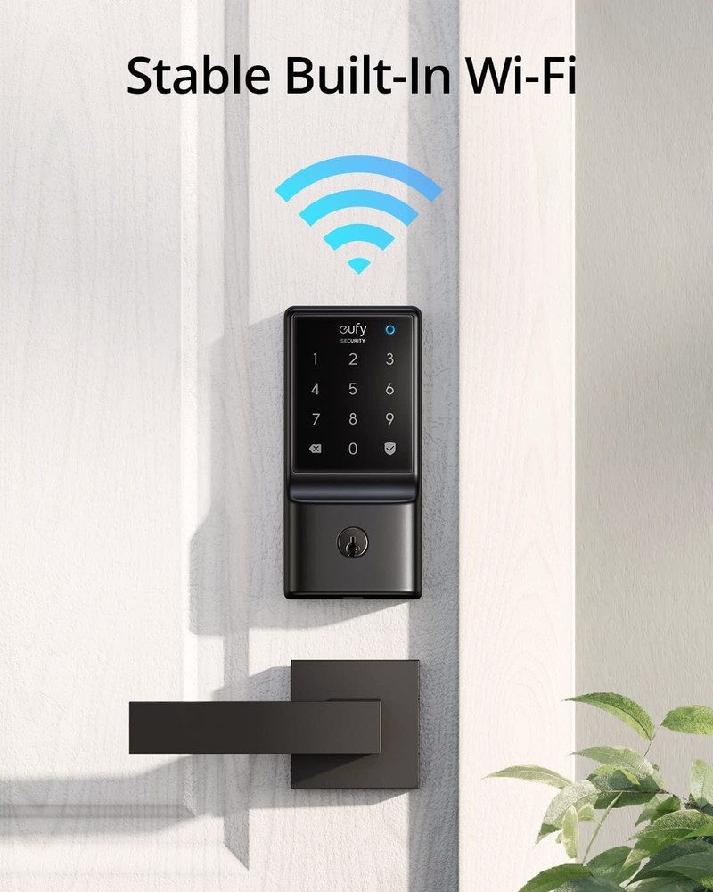 eufy Security C210 WiFi Smart Lock - Keyless Entry, Touchscreen Keypad, App Cont
