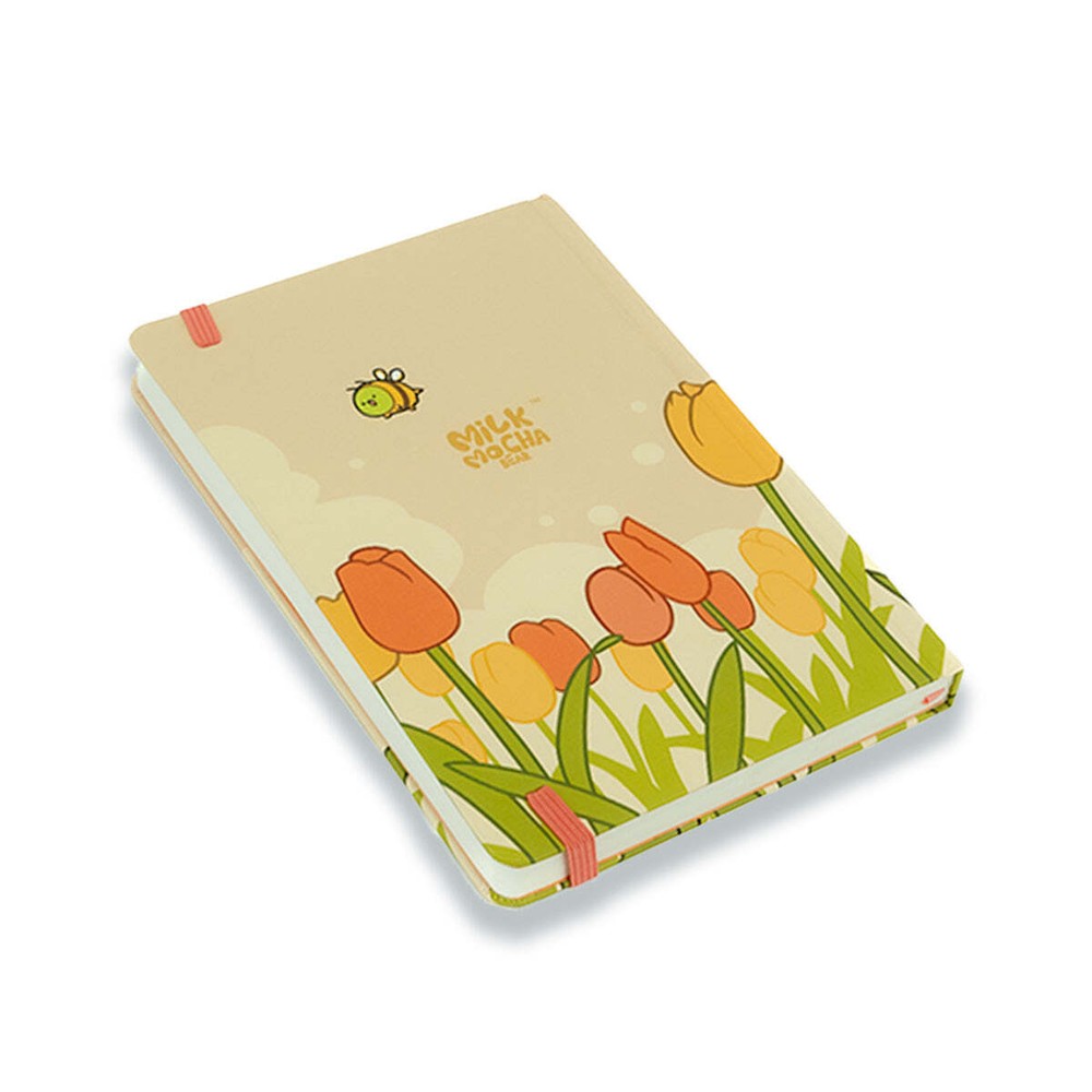 Milk Mocha Bear Bee Happy Dot Grid Notebook