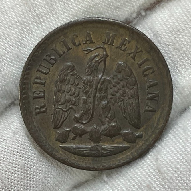 1889 Mexico One Centavo Coin Excellent Condition