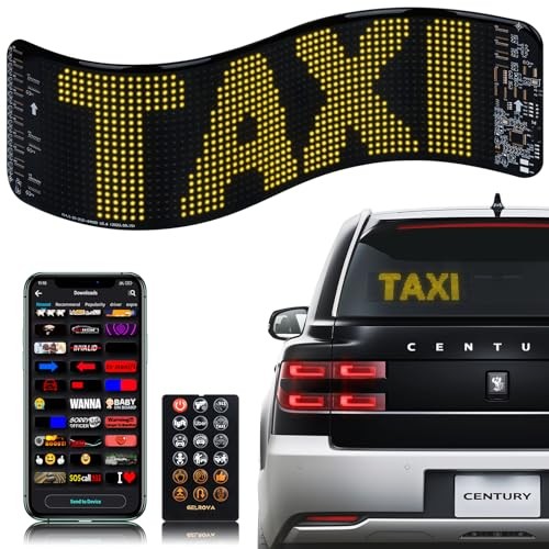 Customizable LED Display, Flex LED Panel Rectangular 4" x 14" Driver Remote