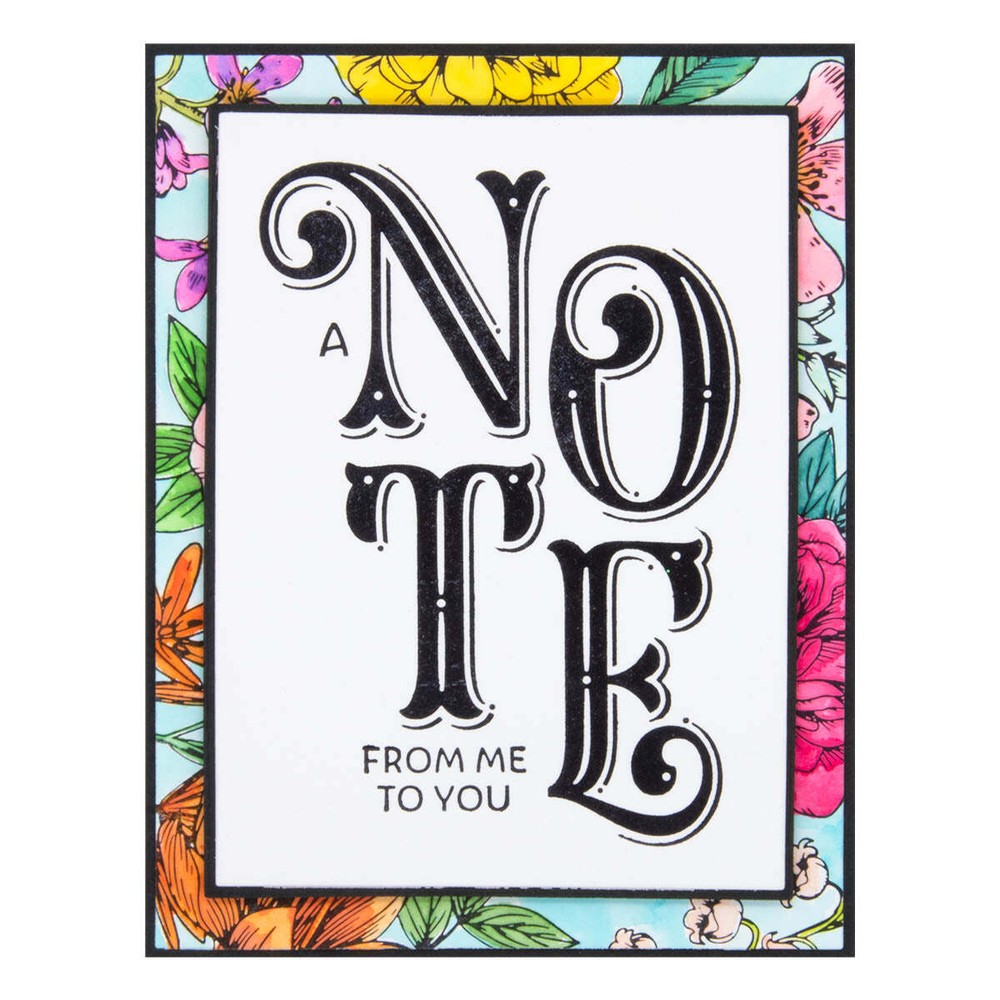 Spellbinders Press Plate - A Note From Me to You, BP-040
