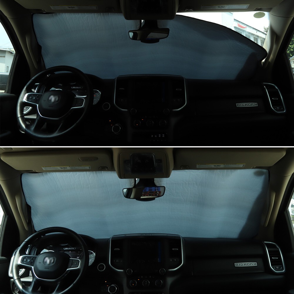Front Windshield Sunshade Visor UV Protector Cover For Dodge Ram 1500 2018-2020