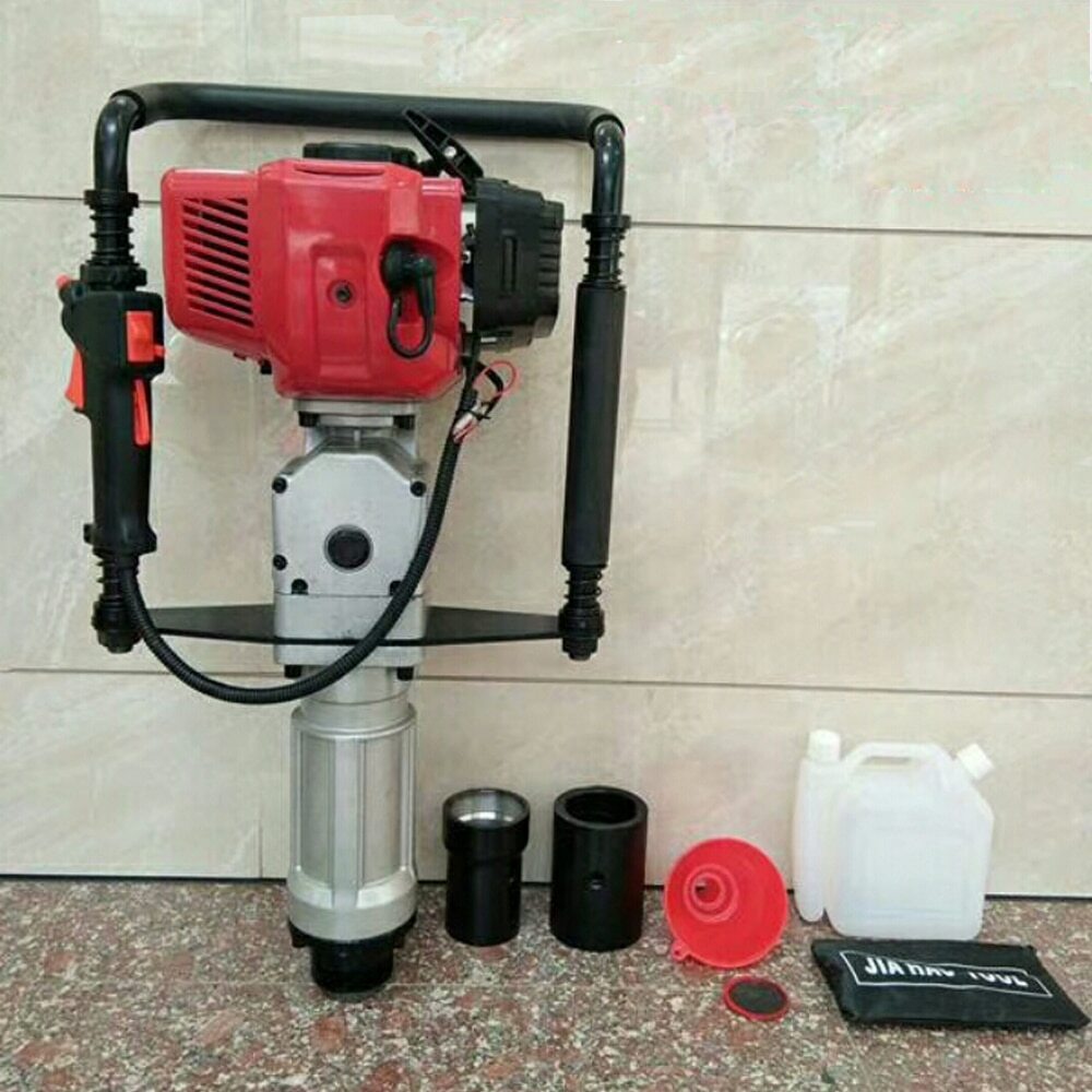 High Power Small Pile Driver Multi-function Gasoline Impact Pile Driver 52cc
