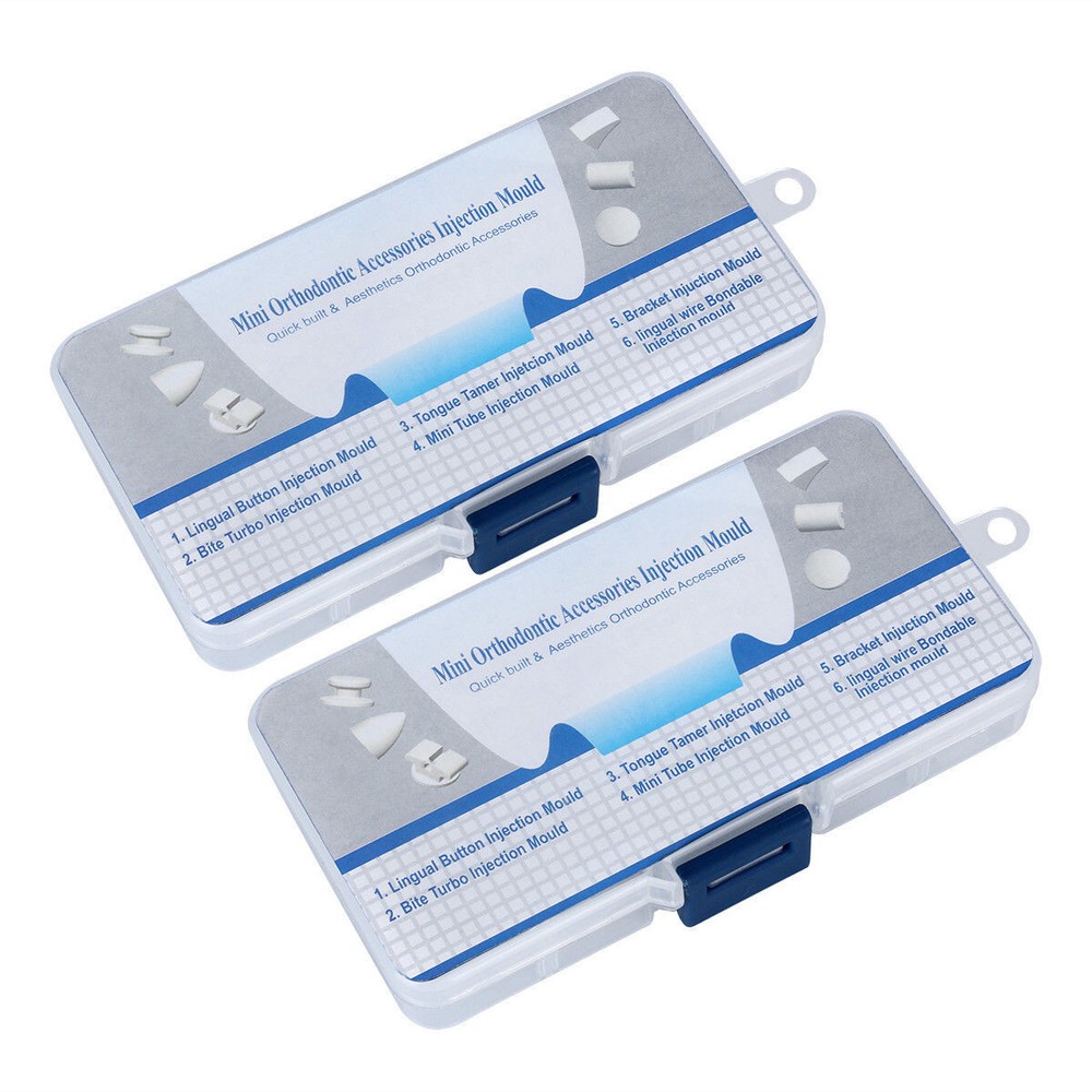 5Pack Dental Forming Mold Lingual Button/Wire Mini Accessories Injection Bracket