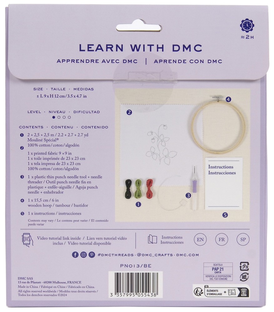 DMC Starter Kit-Fine Punch Needle