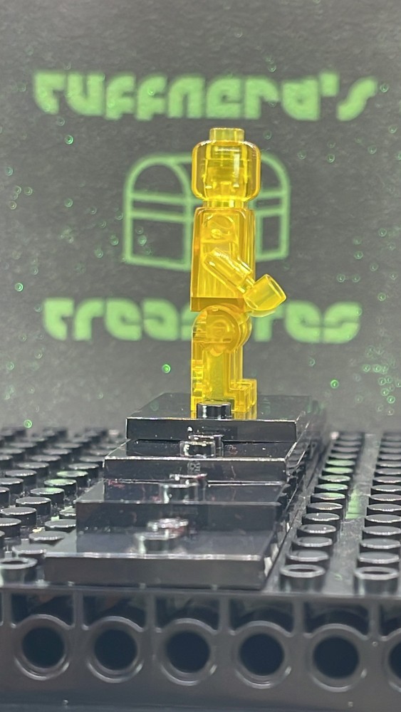 CUSTOM BLANK MOC TRANSPARENTYELLOW MINIFIG