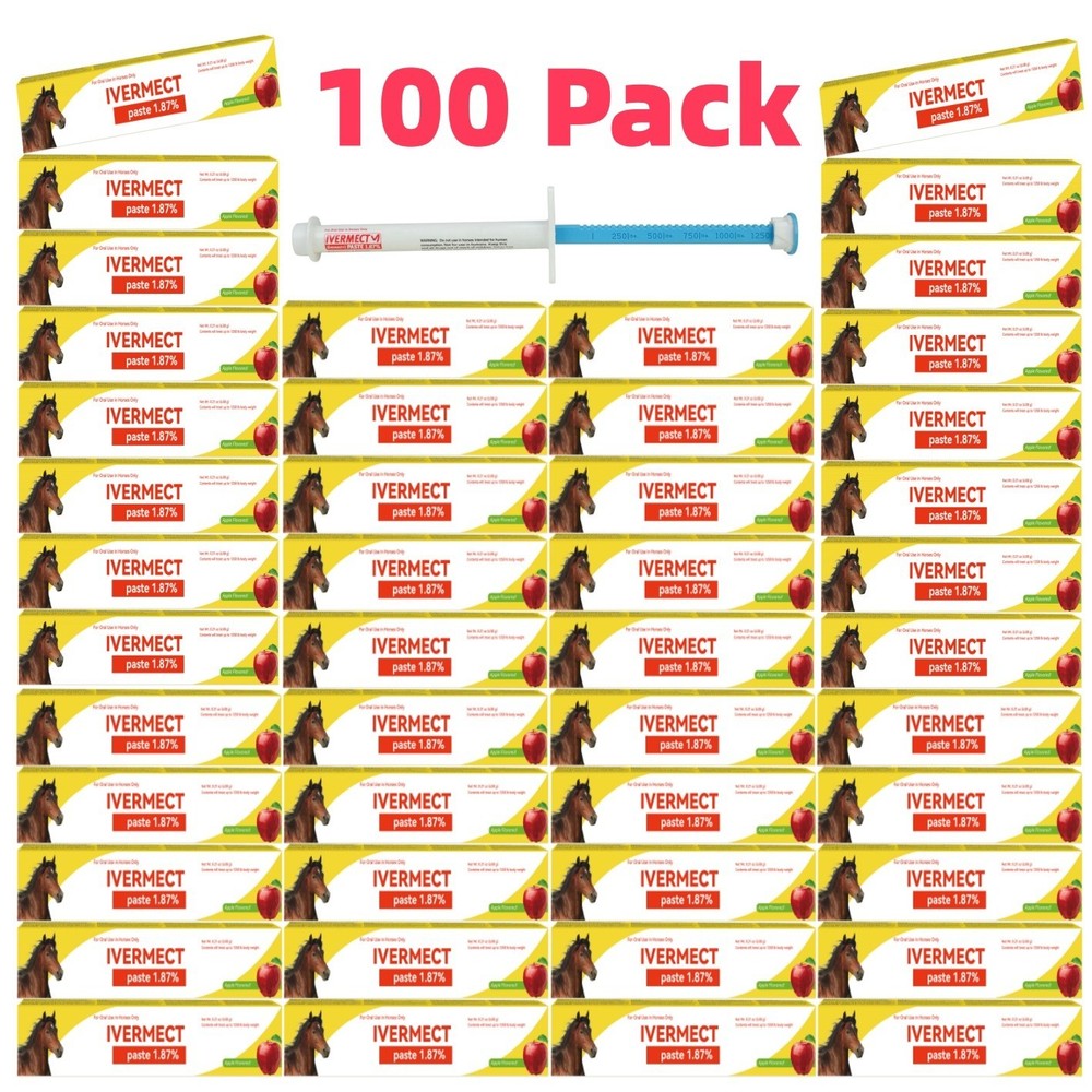100-Pack Apple Flavored Paste for Horses – Digestive Support,1/2028