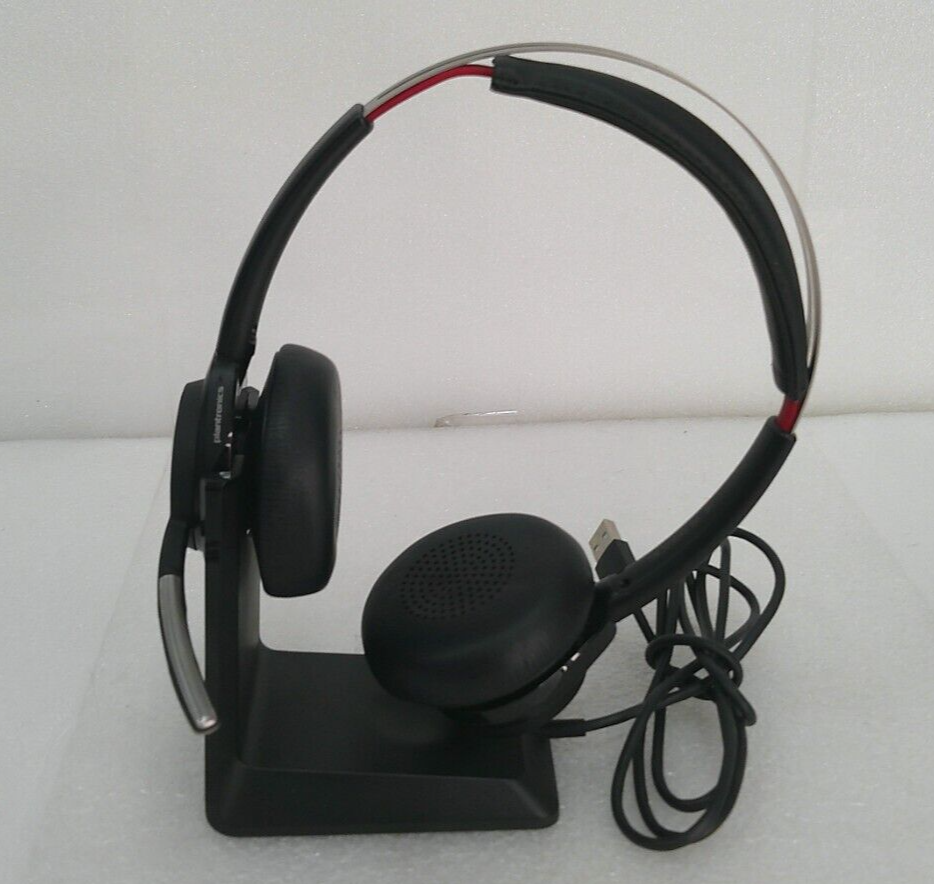 Plantronics Voyager Focus Bluetooth Headset (B825) W/ Charging Station