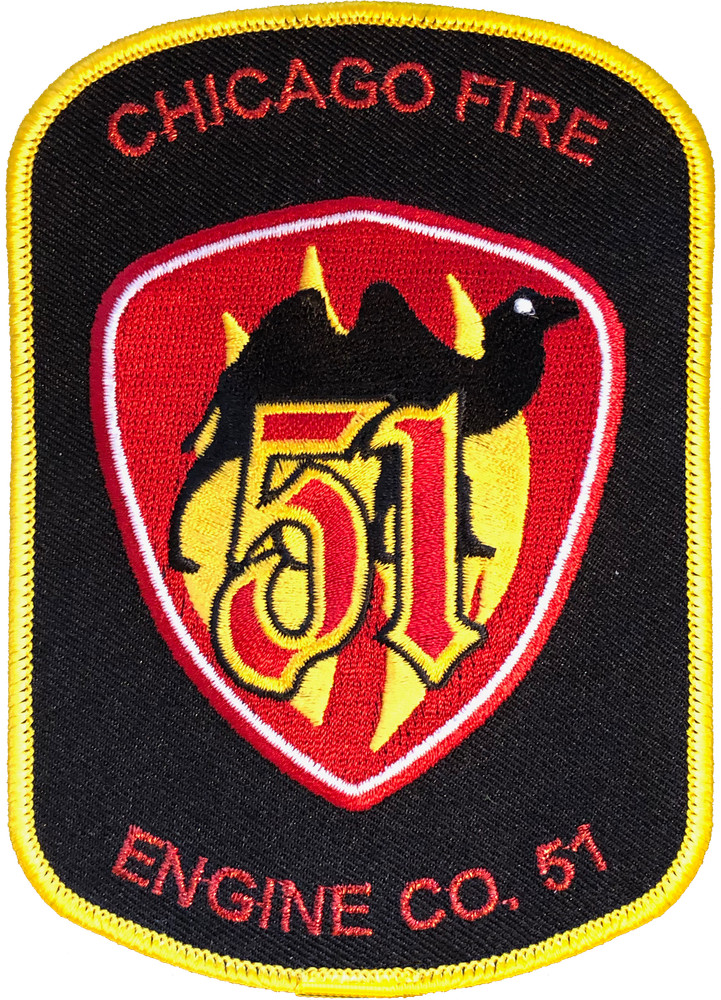 CHICAGO FIRE TV SHOW SHOULDER PATCH: Engine Co. 51