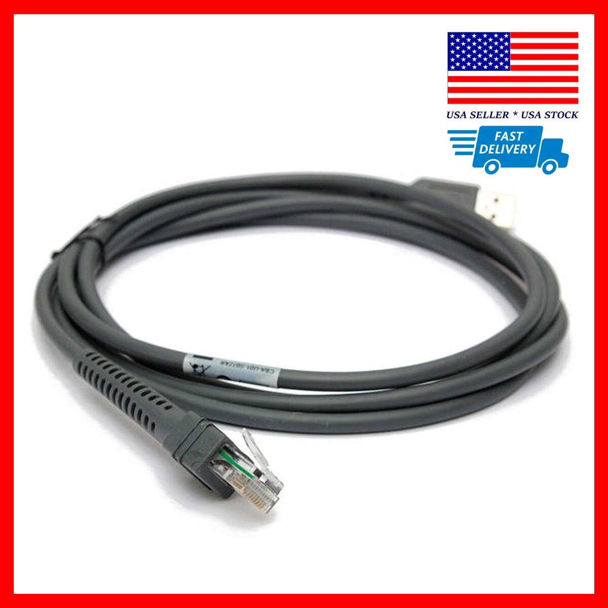 10 Pack ✅ USB cable for Symbol Motorola Barcode Scanner 7FT 2M ✅ Fast Shipping