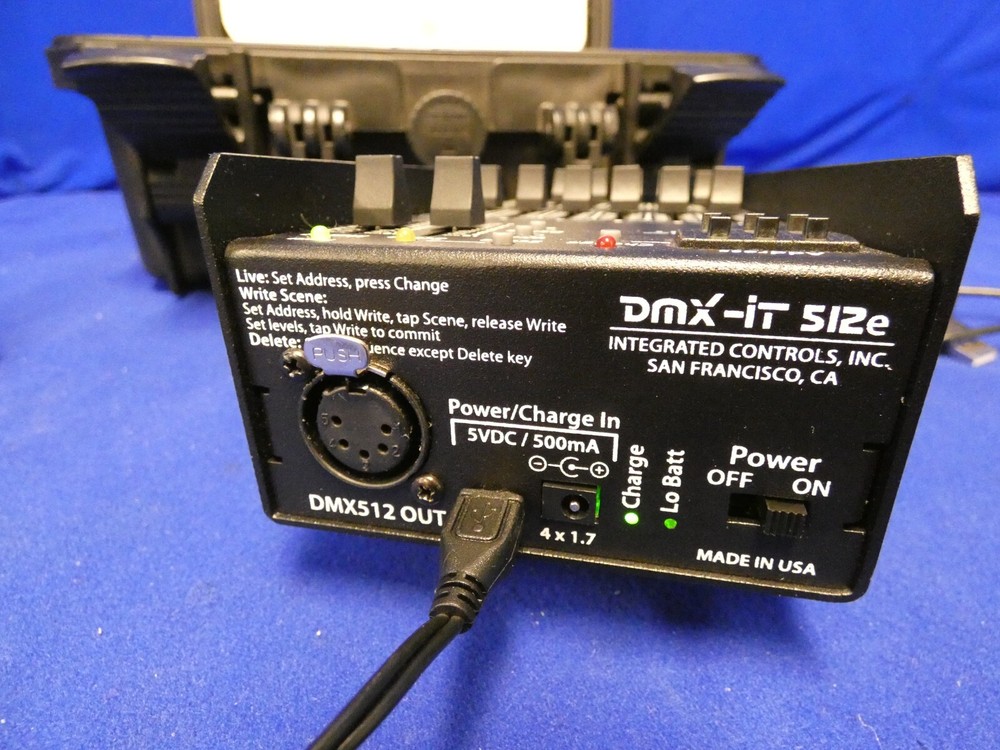 Rat Pac Cintenna AKS Wireless DMX System (incomplete missing RX unit)DMX-iT 512e