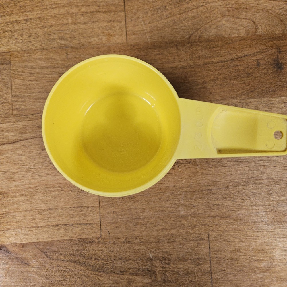 Vintage Tupperware Yellow Measuring Cup 2/3 CUP Replacement