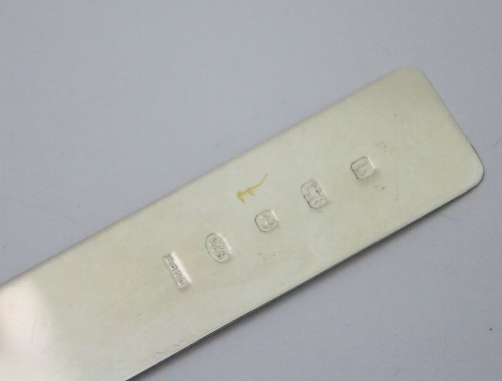 Vintage Sterling solid silver hallmarked bookmark