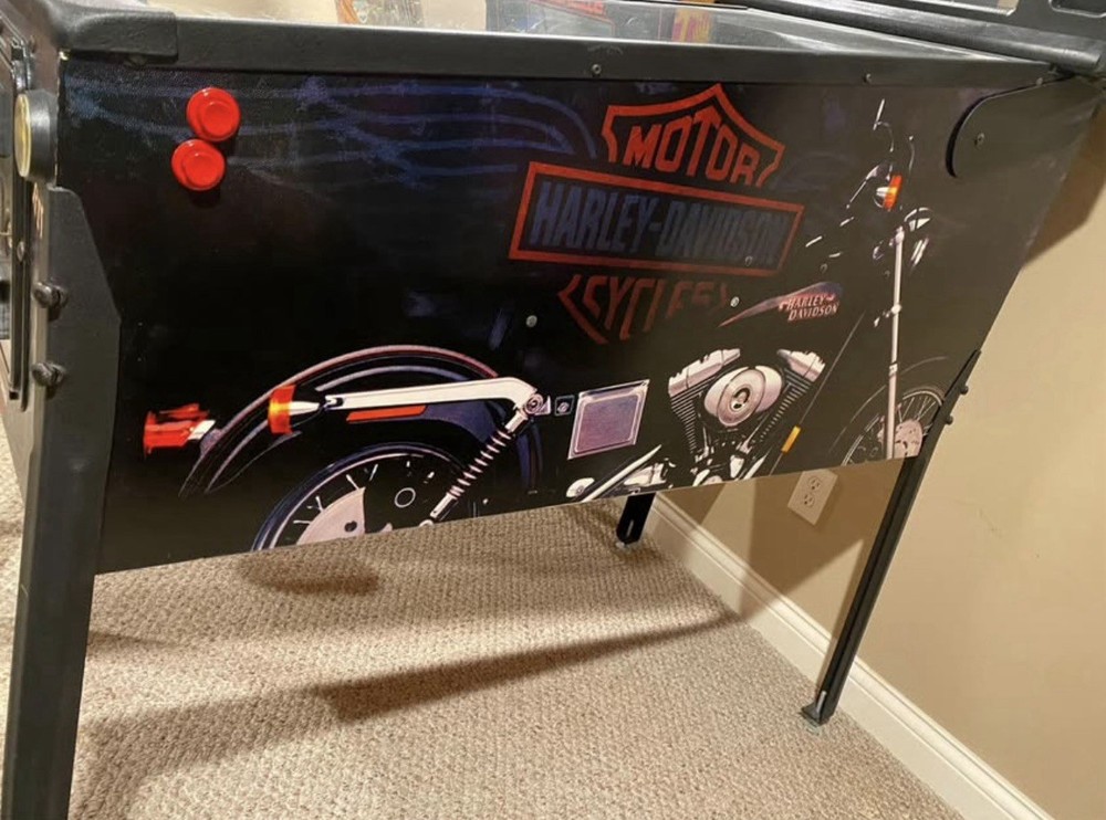 SEGA HARLEY DAVIDSON PINBALL MACHINE GAME