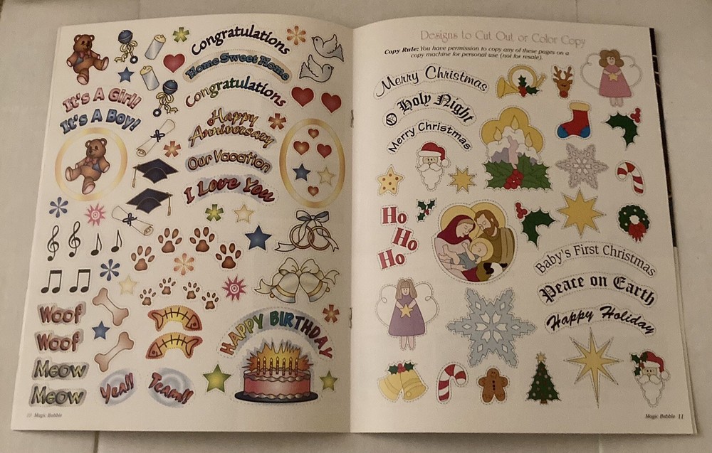 MAGIC BUBBLES-CREATING MEMORY KEEPSAKES INSTRUCTION BOOK CRAFTS
