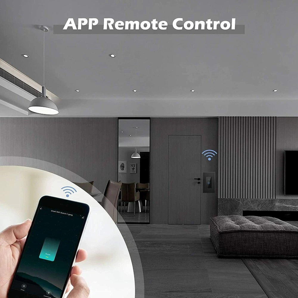 WiFi Smart Light Switch 2 Pack Light Switch Remote for Alexa & Google IFTTT US