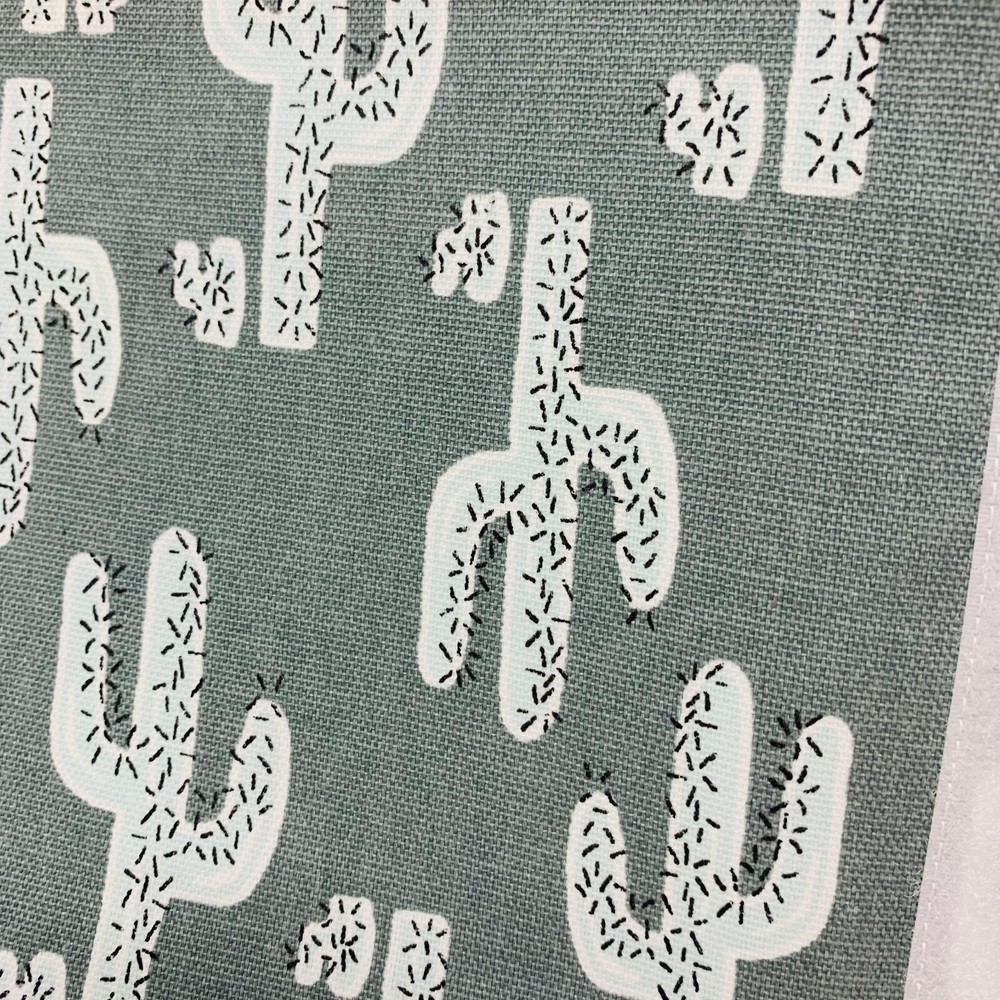 Succulent/Cacti Pattern w/Aq Scroll Frame Dust Cover Cross Stitch/Needlecraft