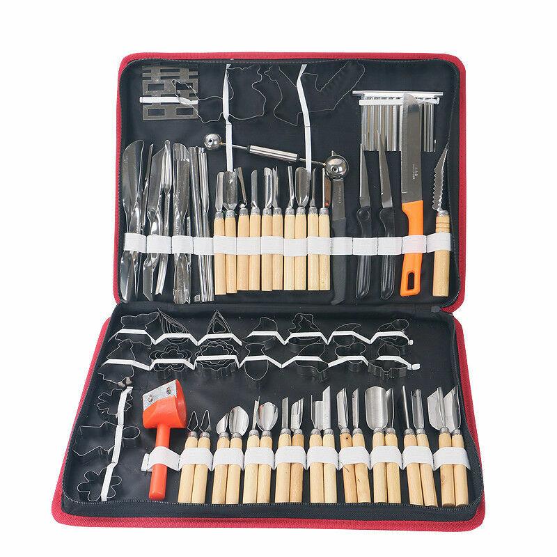 80 Pcs Portable Carving Set Sculpting Modeling Tools Kitchen Tool