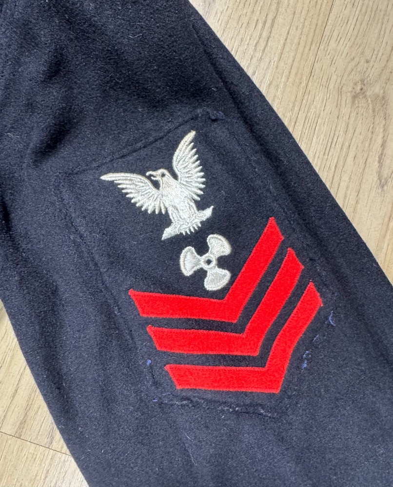 WW2 US Navy Blue Uniform Jumper Pullover Top Pants SET Cracker Jack NAMED USN
