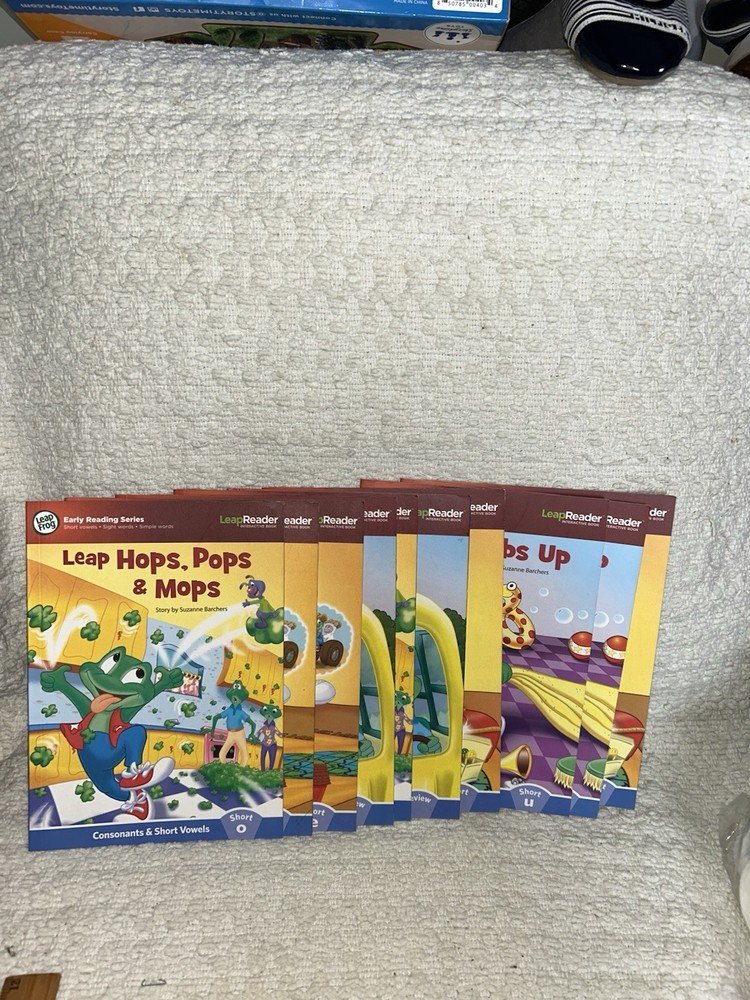 10 LeapFrog LeapReader Interactive Books Long & Short Vowels Reading Phonics