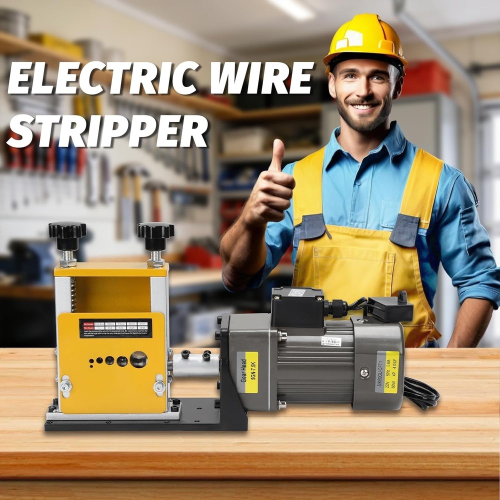 Electric Wire Stripping Machine Copper Cable Stripper 0.12''-0.67'' 6 Channels