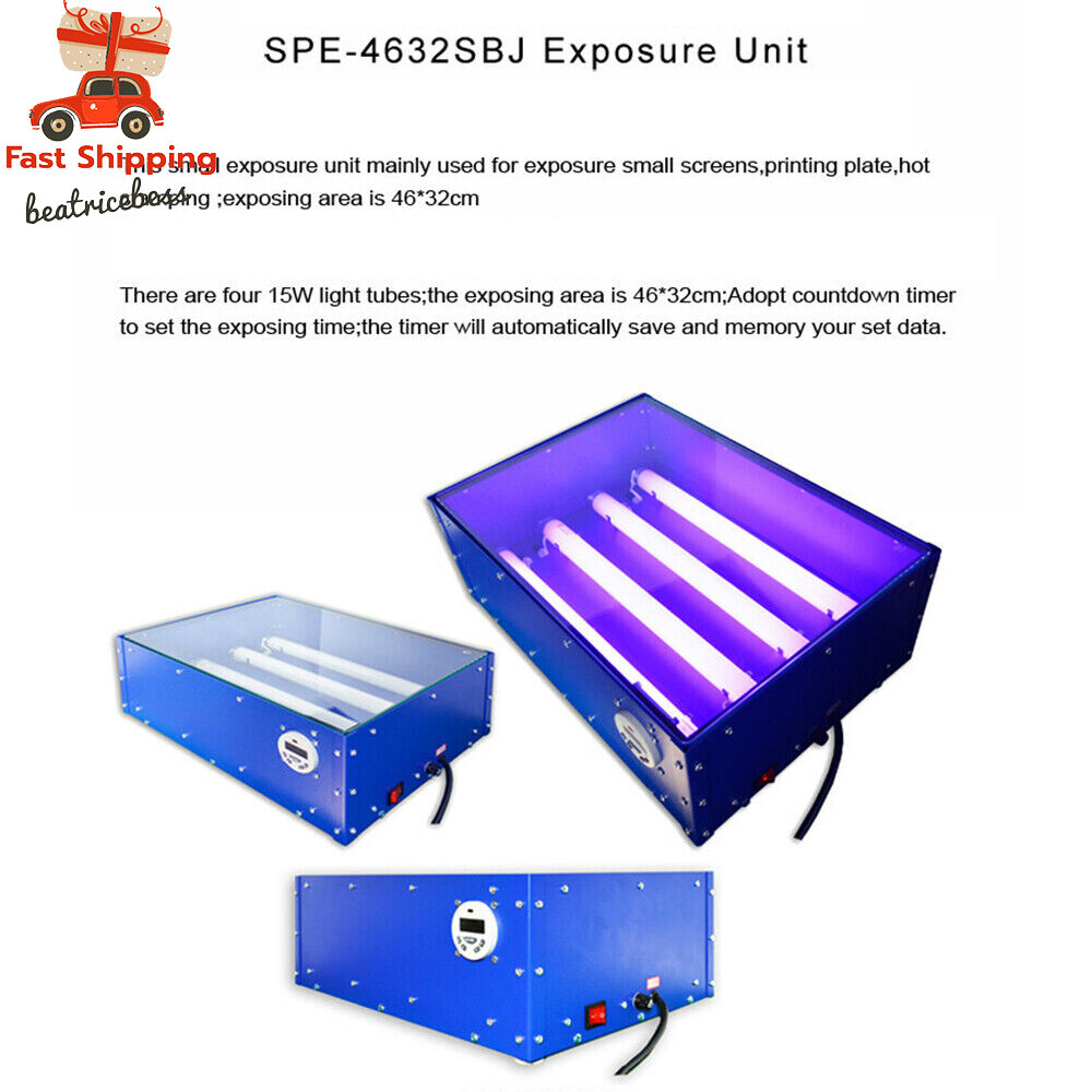 Screen Printing Pad Printing UV Exposure Unit 18"x12"Plate Drying Curing Machine