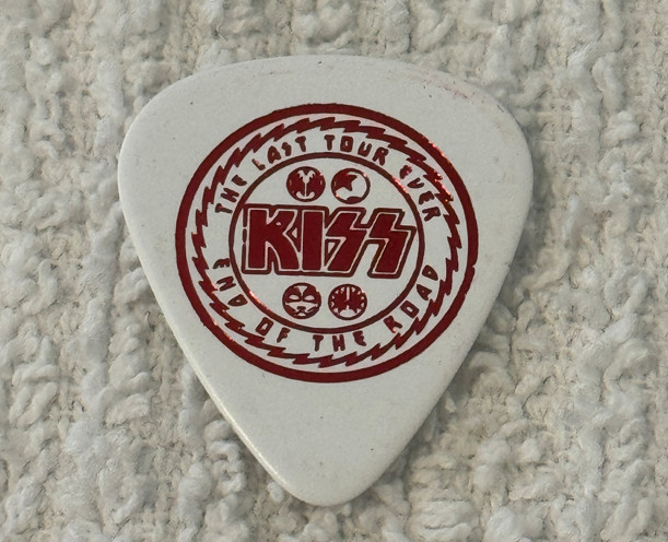 Kiss Guitar Pick Gene Simmons 2023 End of the Road Tour Madison Square Gardens