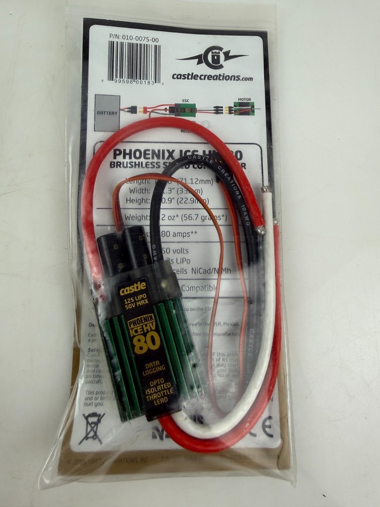 Castle Phoenix Ice HV 80 Brushless Speed Controller 010-0075-00