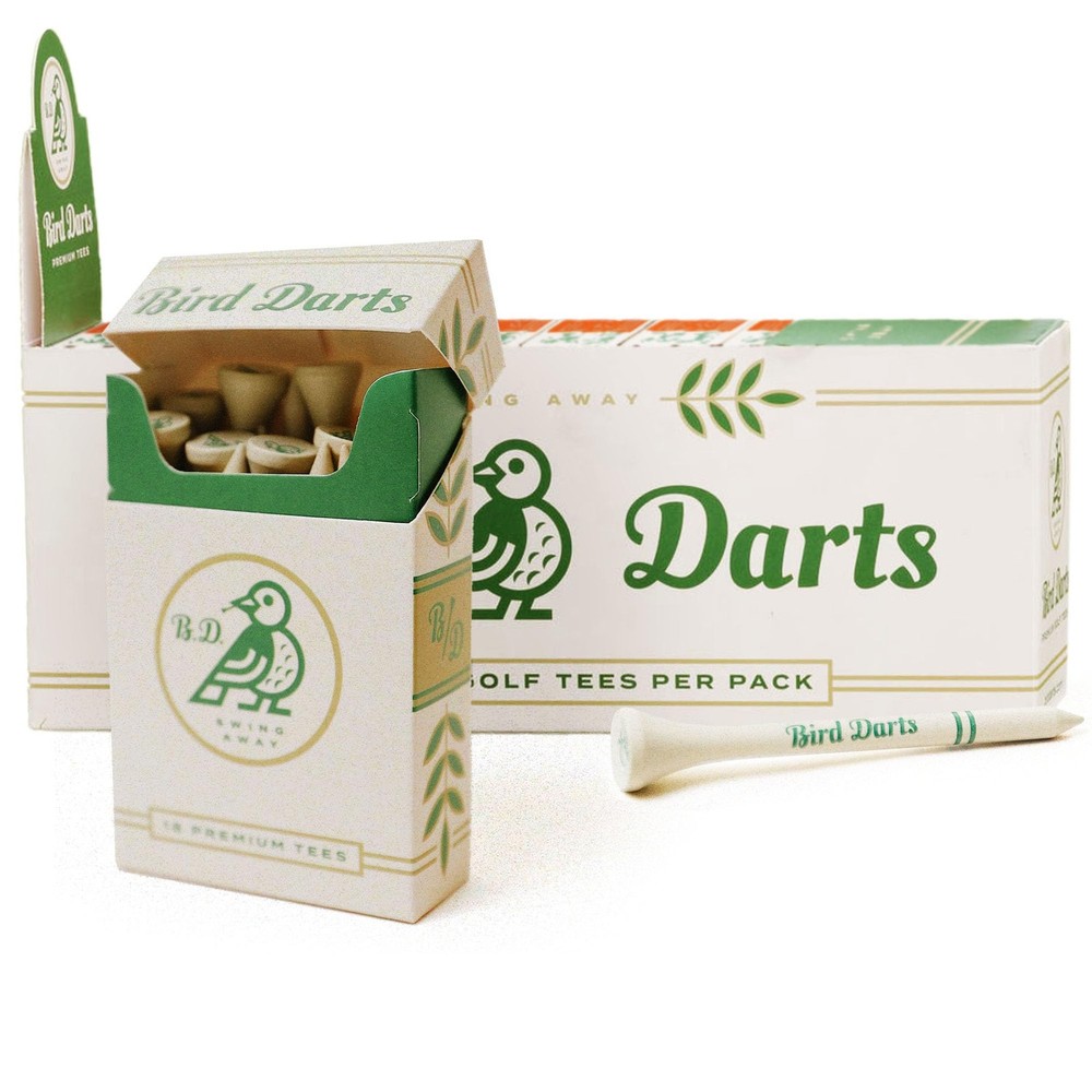 Premium Bamboo Golf Tees 180 Units 2 ¾" Durable & Biodegradable