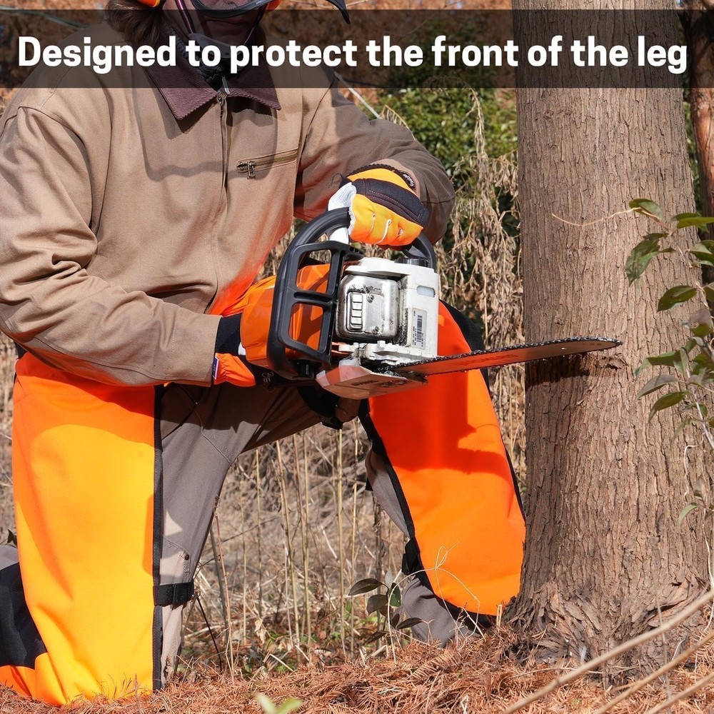 Chainsaw Chaps Apron 8-Layer Wrap Men/Women Loggers Forest Workers Protective