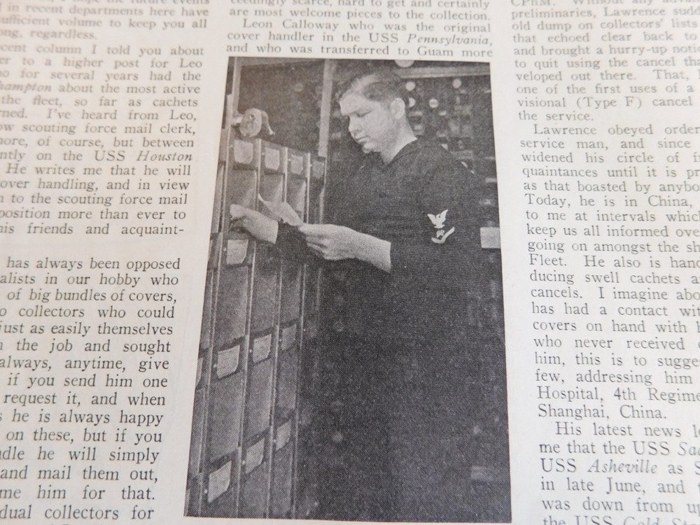 Military Ephemera- 1936 NAVAL CANCELS AND CACHETS Article
