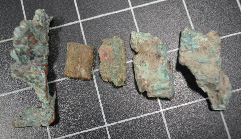 CLIFF MINE - KEWEENAW COUNTY - COPPER CHISEL CHIPS - 1845-1878