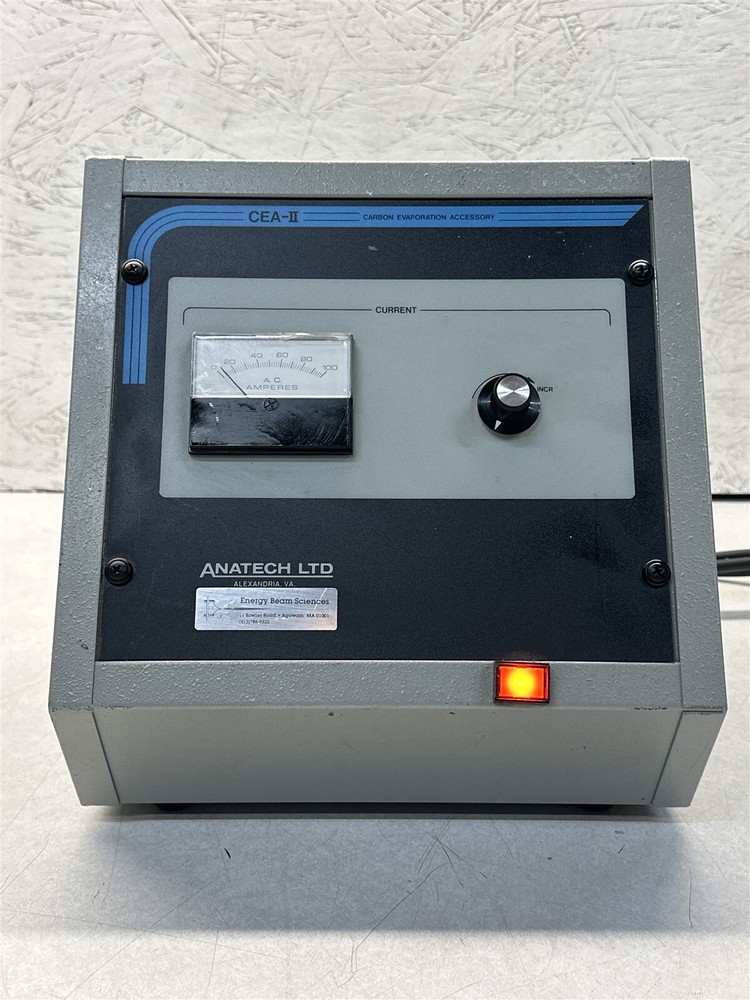 ANATECH LTD CEA II SPUTTERING SYSTEM CARBON EVAPORATION ACCESSORY AS-IS