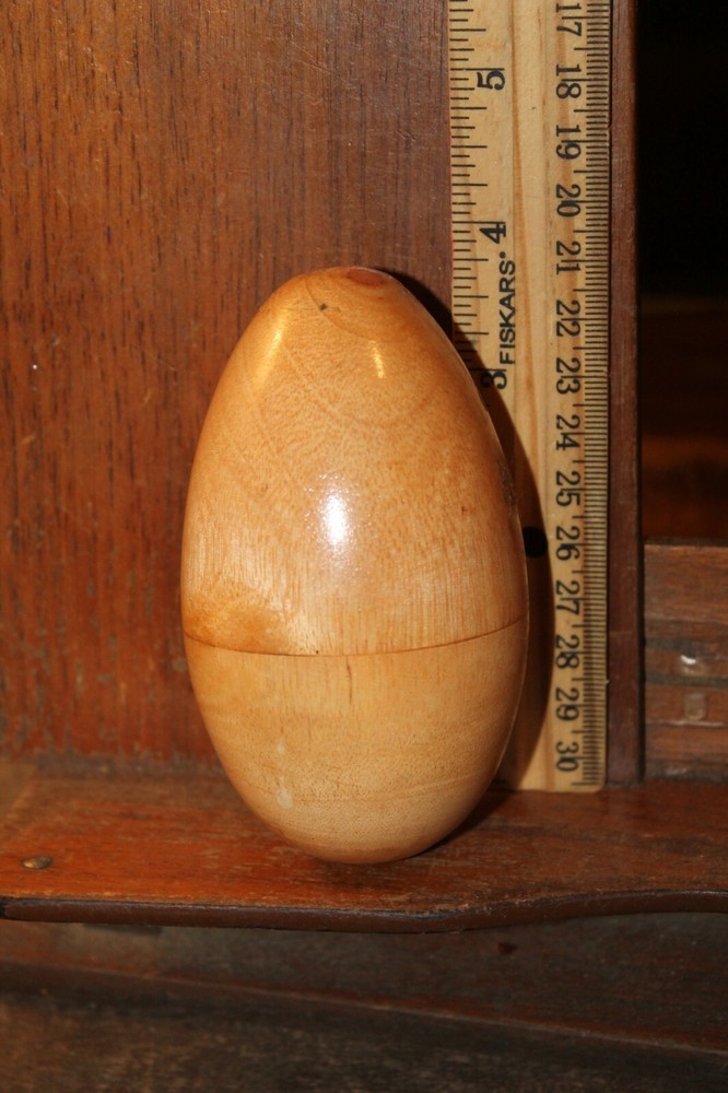 Large Wooden Musical Percussion Shaker Egg Medium 3-1/2"