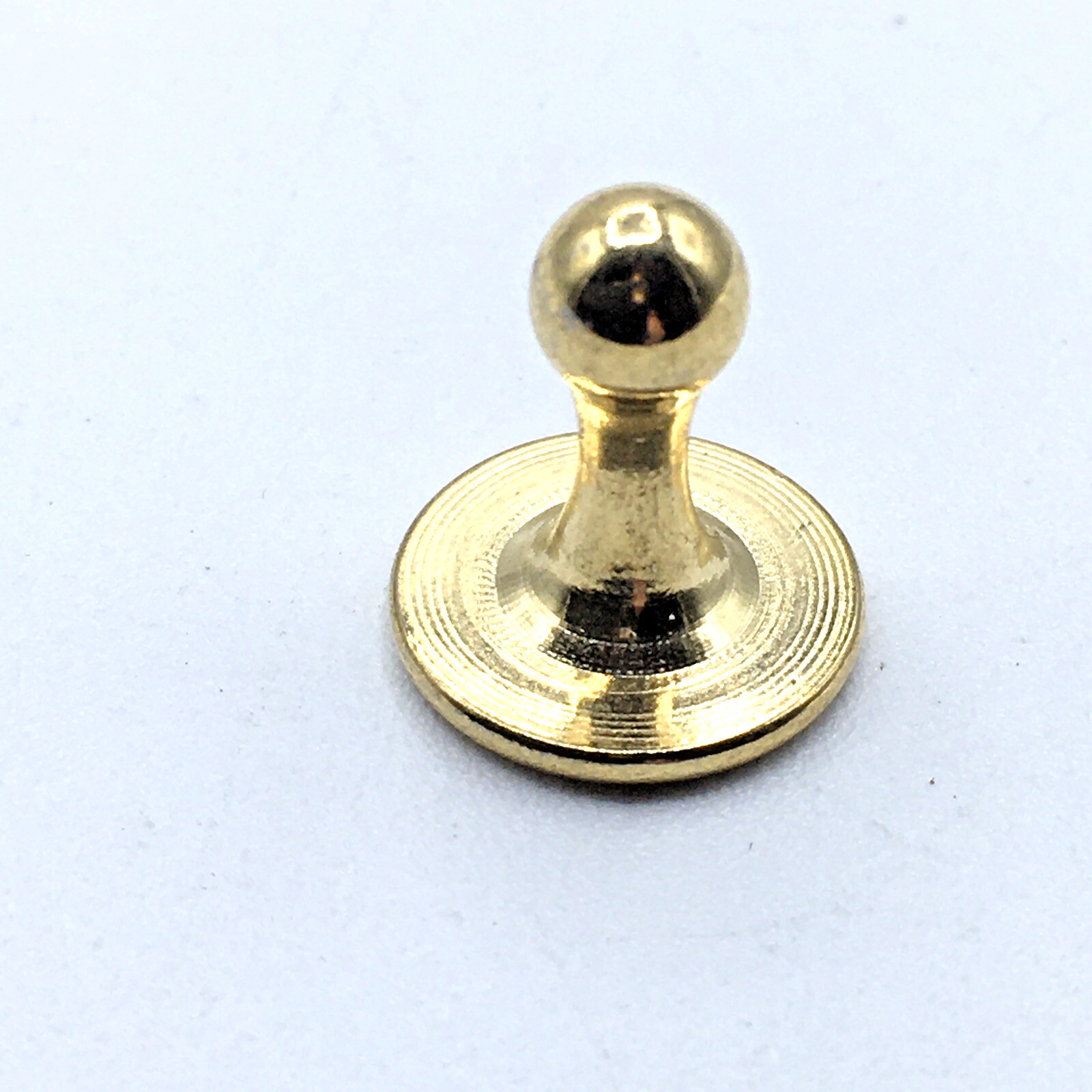 Gold Tone Shirt Collar Large Ball Studs Formal Ware Tuxedo Cleric Clergy NOS
