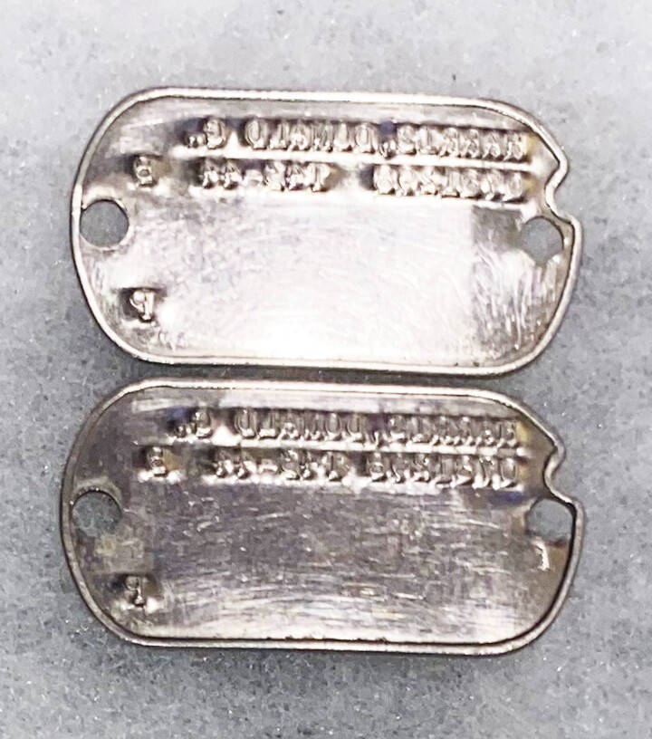 WWII Set Donald Harris T-43 Dated Dog Tags