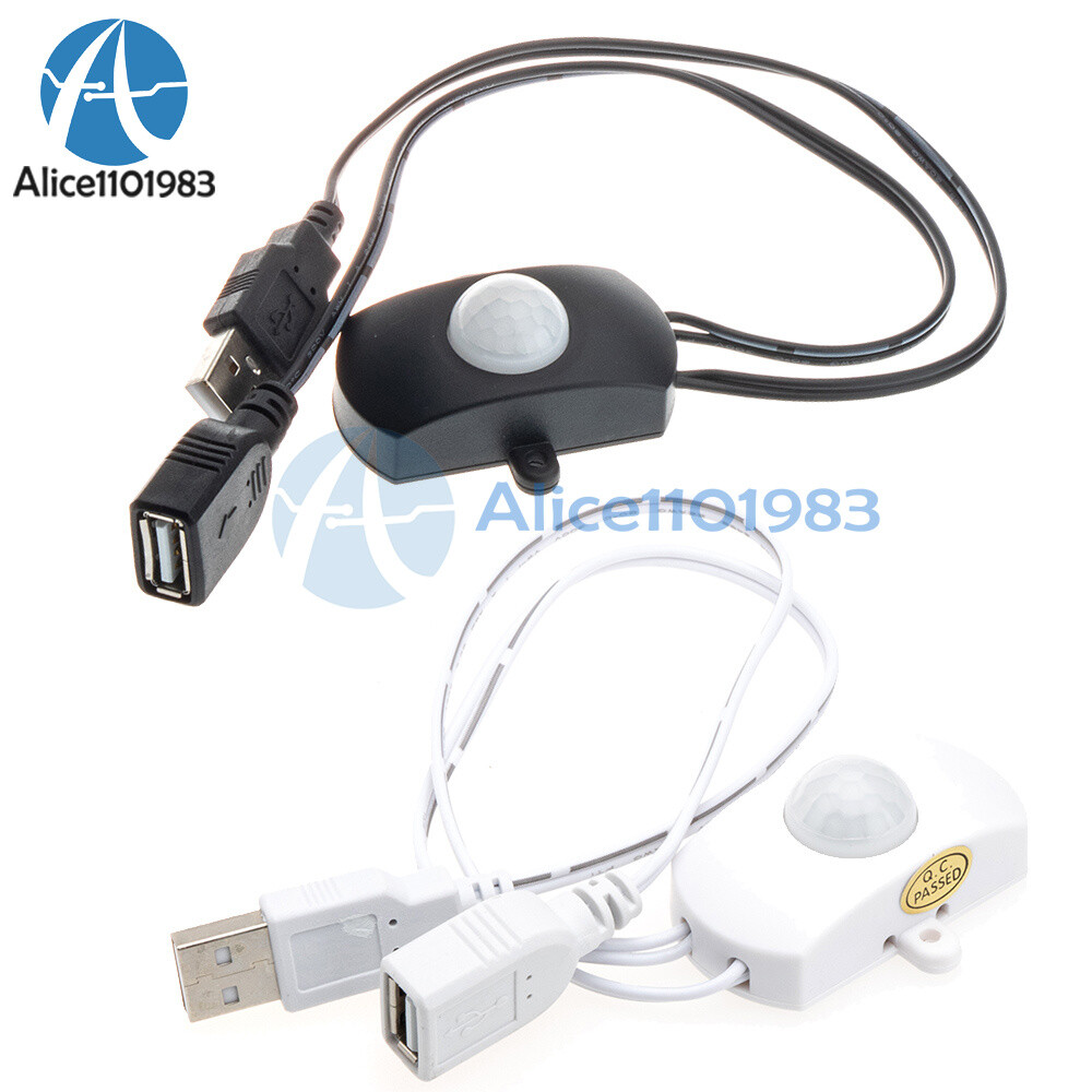 Motion Sensor Light Switch DC 5V-24V 5A PIR Motion Sensor Auto ON OFF Switch