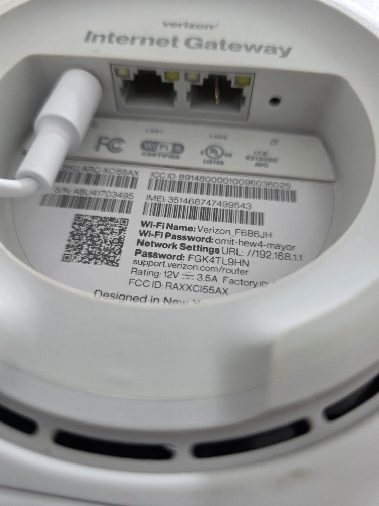 Verizon Internet Gateway 5G Home Router
