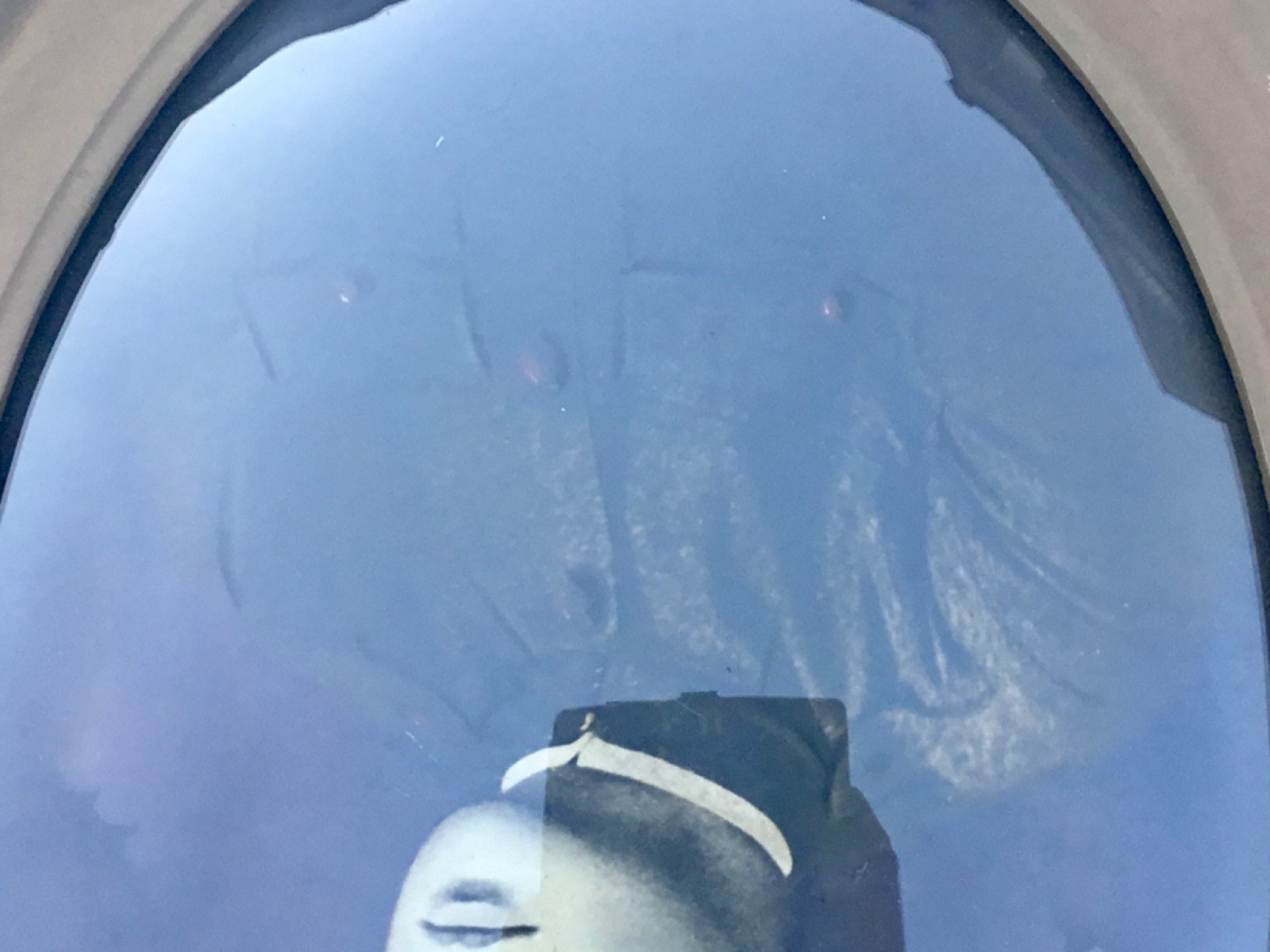 Vtg WW1 Convex Glass Soldier Military Portrait US Army Oval Framed Wall Hanging