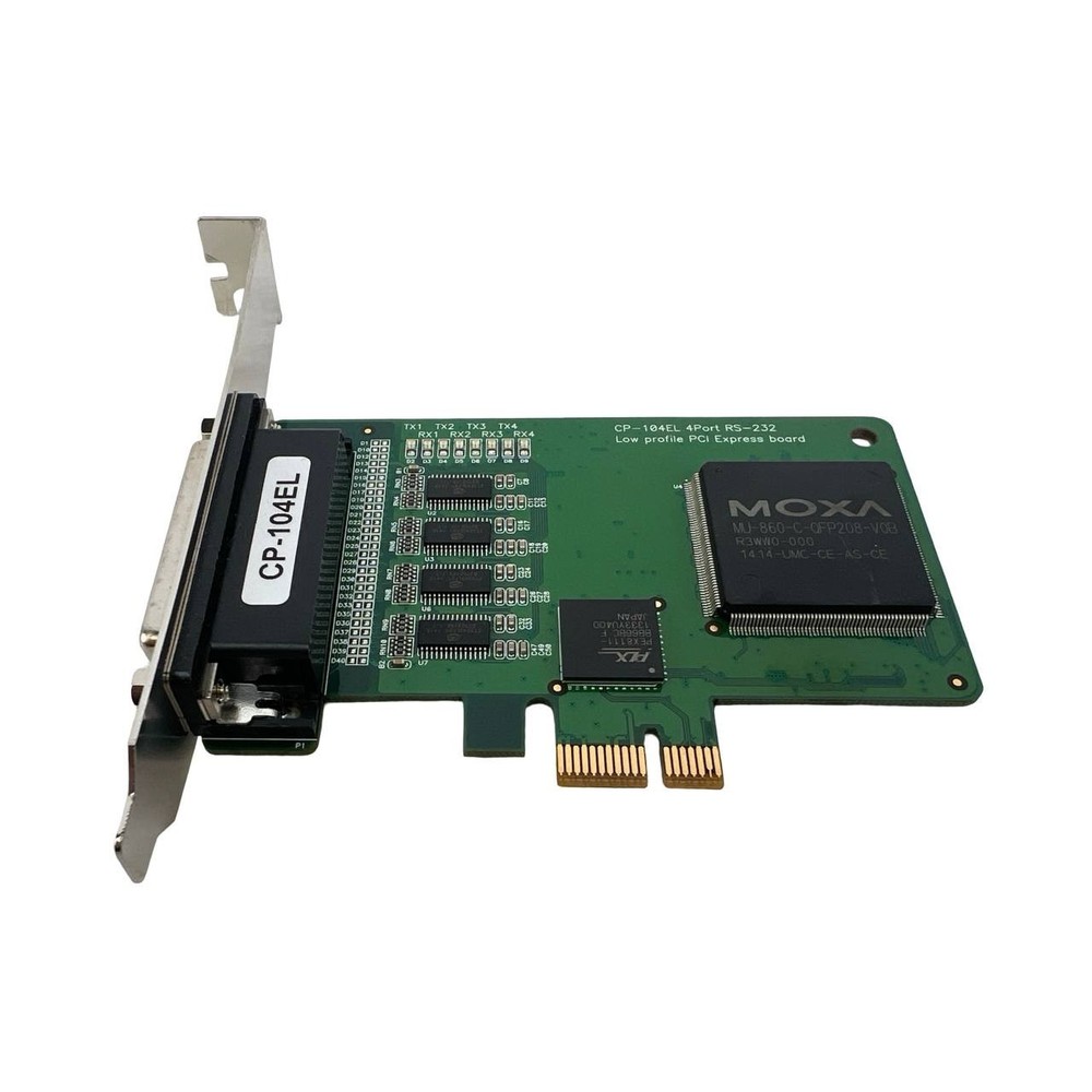 MOXA RS232 Serial Controller card CP-104EL  PCIe