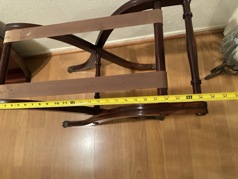 FERGUSON Regency Style Vintage Tray Top Server Table