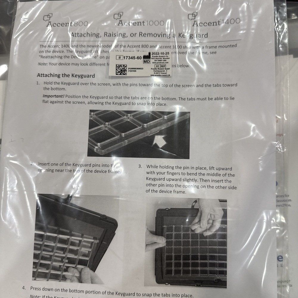 AAC device Prc accent 1000